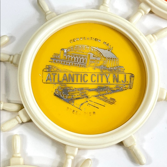 Atlantic City ‘Convention Hall’ Nautical Themed Souvenir Coasters ~ Set of 6 - Picture 6 of 11